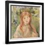 Girl at Mesnil, 1892-Berthe Morisot-Framed Giclee Print