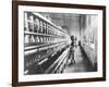 Girl at Spinning Machine-Lewis Wickes Hine-Framed Premium Photographic Print