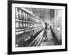 Girl at Spinning Machine-Lewis Wickes Hine-Framed Photographic Print