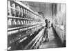 Girl at Spinning Machine-Lewis Wickes Hine-Mounted Photographic Print