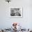 Girl at Spinning Machine-Lewis Wickes Hine-Framed Photographic Print displayed on a wall