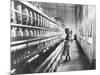 Girl at Spinning Machine-Lewis Wickes Hine-Mounted Photographic Print