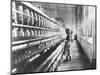 Girl at Spinning Machine-Lewis Wickes Hine-Mounted Photographic Print