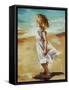 Girl at the Beach-Sydney Edmunds-Framed Stretched Canvas