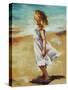 Girl at the Beach-Sydney Edmunds-Stretched Canvas