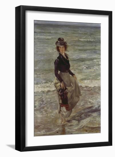 Girl at the Beach-Lovis Corinth-Framed Giclee Print