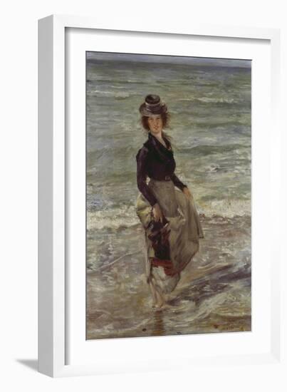 Girl at the Beach-Lovis Corinth-Framed Giclee Print