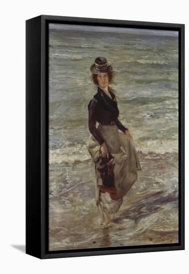 Girl at the Beach-Lovis Corinth-Framed Stretched Canvas