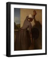 Girl at the Fountain, 1852–54-William Morris Hunt-Framed Giclee Print