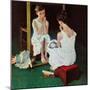 "Girl at the Mirror", March 6,1954-Norman Rockwell-Mounted Giclee Print