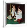 "Girl at the Mirror", March 6,1954-Norman Rockwell-Framed Giclee Print