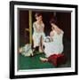 "Girl at the Mirror", March 6,1954-Norman Rockwell-Framed Giclee Print