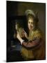 Girl at the Mirror-Paulus Moreelse-Mounted Art Print