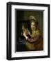 Girl at the Mirror-Paulus Moreelse-Framed Art Print