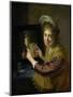 Girl at the Mirror-Paulus Moreelse-Mounted Art Print