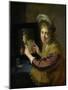 Girl at the Mirror-Paulus Moreelse-Mounted Art Print
