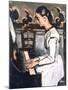 Girl at the Piano, the Overture to Tannhauser, Detail, 1868-Paul Cézanne-Mounted Giclee Print