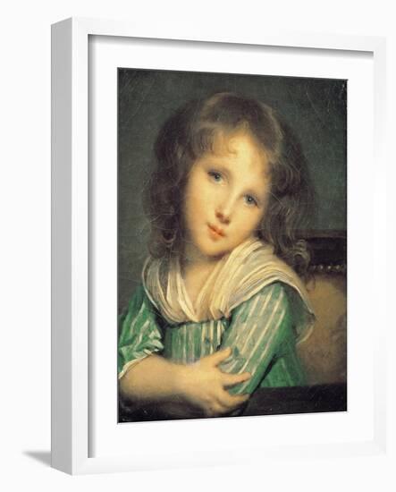 Girl at the Window-Jean-Baptiste Greuze-Framed Giclee Print