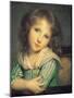 Girl at the Window-Jean-Baptiste Greuze-Mounted Giclee Print