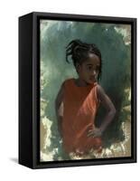 Girl Attitude-Michael Jackson-Framed Stretched Canvas