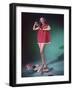 Girl, Baby Doll and Gifts-Charles Woof-Framed Photographic Print