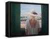 Girl, Back View, Tuscany, 2012-Lincoln Seligman-Framed Stretched Canvas