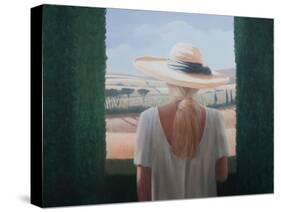 Girl, Back View, Tuscany, 2012-Lincoln Seligman-Stretched Canvas