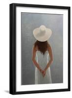 Girl Backview (Oil on Canvas)-Lincoln Seligman-Framed Giclee Print