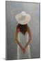 Girl Backview (Oil on Canvas)-Lincoln Seligman-Mounted Giclee Print