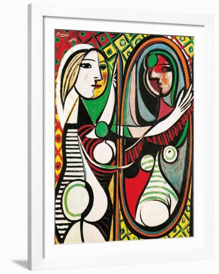 Girl Before a Mirror, c.1932-Pablo Picasso-Framed Art Print