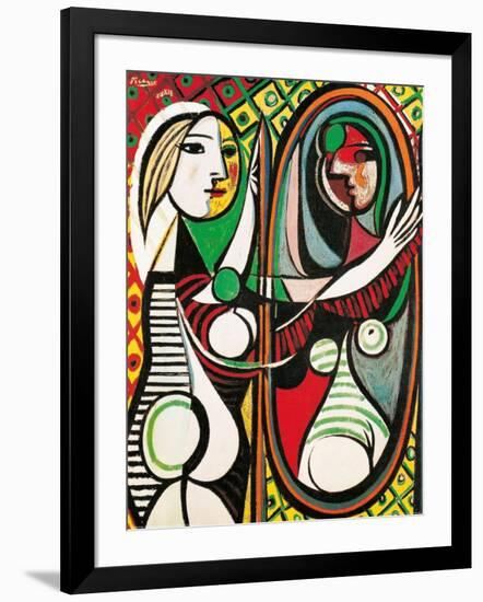 Girl Before a Mirror, c.1932-Pablo Picasso-Framed Art Print