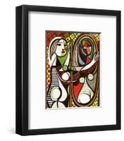 Girl Before a Mirror, c.1932-Pablo Picasso-Framed Art Print