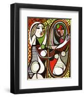 Girl Before a Mirror, c.1932-Pablo Picasso-Framed Art Print