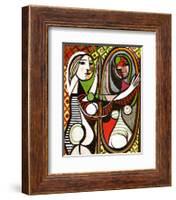 Girl Before a Mirror, c.1932-Pablo Picasso-Framed Art Print