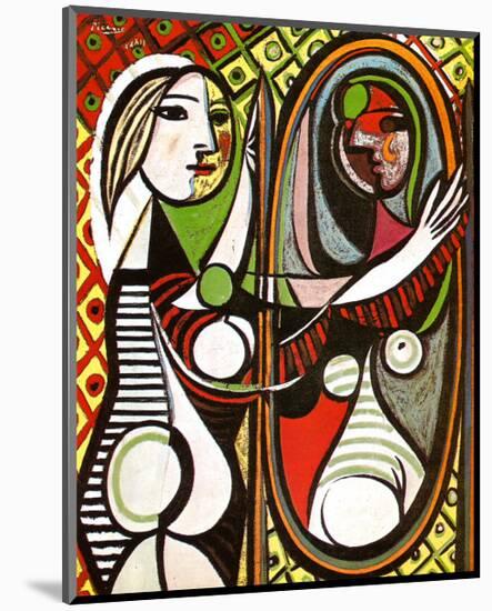 Girl Before a Mirror, c.1932-Pablo Picasso-Mounted Art Print