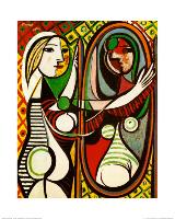 Girl Before a Mirror, c.1932-Pablo Picasso-Framed Art Print