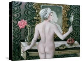 Girl before the Mirror-Patricia O'Brien-Stretched Canvas