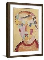 Girl, Bright in Appearance; Madchenkopf, Helle Erscheinung, 1916-Alexej Von Jawlensky-Framed Giclee Print