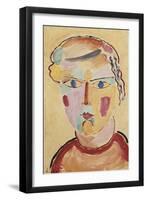 Girl, Bright in Appearance; Madchenkopf, Helle Erscheinung, 1916-Alexej Von Jawlensky-Framed Giclee Print