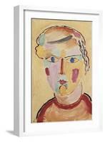 Girl, Bright in Appearance; Madchenkopf, Helle Erscheinung, 1916-Alexej Von Jawlensky-Framed Giclee Print