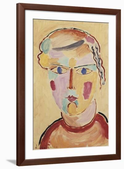 Girl, Bright in Appearance; Madchenkopf, Helle Erscheinung, 1916-Alexej Von Jawlensky-Framed Giclee Print