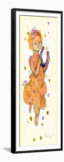 Girl Bringing Luck and Success-George Adamson-Framed Giclee Print