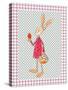 Girl Bunny with Egg and Basket-Effie Zafiropoulou-Stretched Canvas