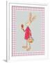 Girl Bunny with Egg and Basket-Effie Zafiropoulou-Framed Giclee Print