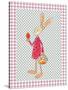 Girl Bunny with Egg and Basket-Effie Zafiropoulou-Stretched Canvas