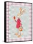 Girl Bunny with Egg and Basket-Effie Zafiropoulou-Framed Stretched Canvas