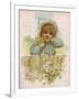 Girl, Buttercups, Daisies-Harriett M Bennett-Framed Art Print