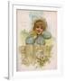 Girl, Buttercups, Daisies-Harriett M Bennett-Framed Art Print