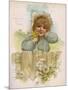 Girl, Buttercups, Daisies-Harriett M Bennett-Mounted Art Print