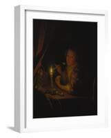 Girl by Candlelight-Godfried Schalcken-Framed Giclee Print